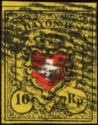 Stamps: 16II-T7 B1-LU - 1850 Rayon II without cross border