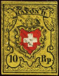 Briefmarken: 16II.1.02+2.31-T35 B-LU - 1850 Rayon II ohne Kreuzeinfassung