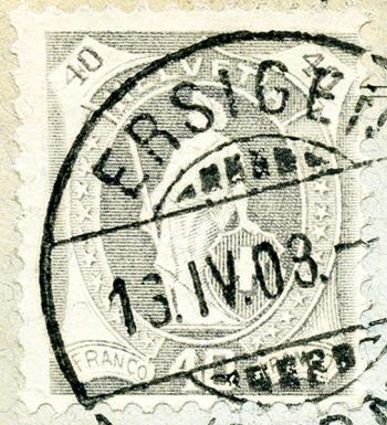 Thumb-2: 97A - 1907, Faserpapier, 14 Zähne, WZ