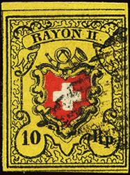 Stamps: 16II.1.09-T7 B-RO - 1850 Rayon II without cross border