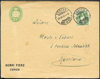 Briefmarken: 67C - 1891 weisses Papier, 13 Zähne, KZ A