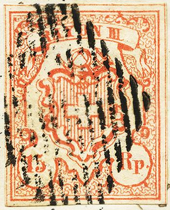 Stamps: 18-T3 ML II - 1852 Rayon III with small value number