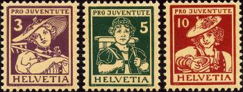 Stamps: J4-J6 - 1916 costume pictures