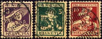 Briefmarken: J4-J6 - 1916 Trachtenbilder