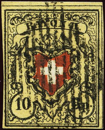 Briefmarken: 16II-T3 A2-RU - 1850 Rayon II ohne Kreuzeinfassung