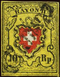Stamps: 16II.1.10+2.26-T37 A3-RU - 1850 Rayon II without cross border