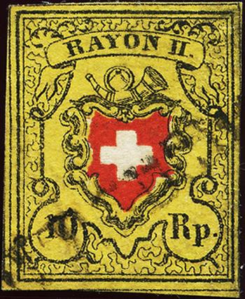 Briefmarken: 16II-T31 B-LU - 1850 Rayon II ohne Kreuzeinfassung