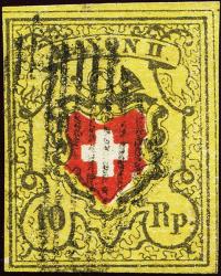 Briefmarken: 16II-T2 D-LU - 1850 Rayon II ohne Kreuzeinfassung