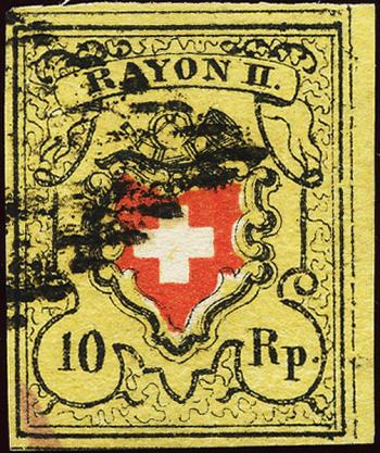 Stamps: 16II.2.31-T40 E-LU - 1850 Rayon II without cross border