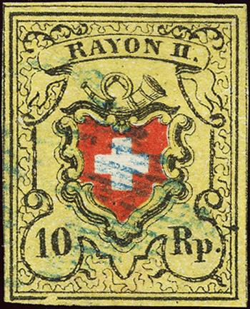Stamps: 16II.2.12-T17 E-RU - 1850 Rayon II without cross border