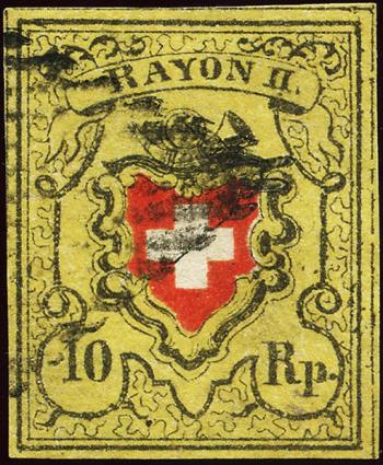 Stamps: 16II-T32 E-LU - 1850 Rayon II without cross border