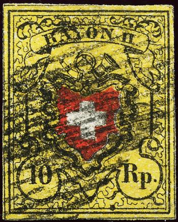 Briefmarken: 16II-T23 E-LU - 1850 Rayon II ohne Kreuzeinfassung