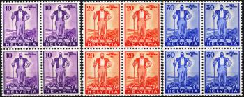 Stamps: W2-W4 - 1936 Pro Patria special stamps, federal military loan
