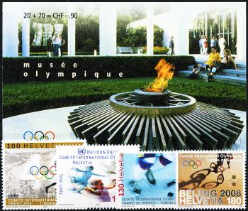 Timbres: IOK1-IOK6 - 2000-2008 Motifs olympiques