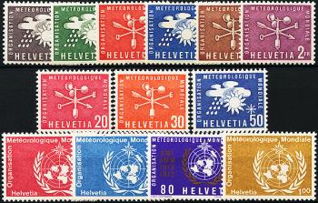 Briefmarken: OMM1-OMM13 - 1956-1973 Symbolische Darstellungen und Motive