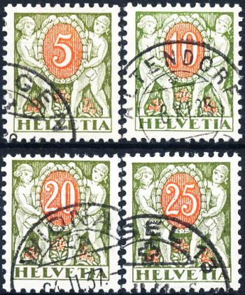 Briefmarken: NP42z-NP46z - 1934 Kinder mit Wertschild, geriffeltes Papier