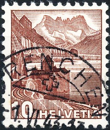 Briefmarken: 242y - 1939 Schloss Chillon, glattes Papier
