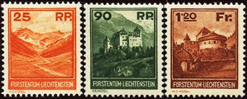 Stamps: FL98-FL100 - 1933 Small format landscapes