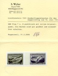 Thumb-3: F7-F8 - 1931, Special airmail stamps for the Zeppelin flight of June 10th