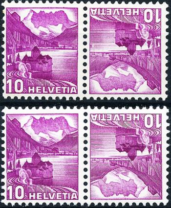 Briefmarken: K33y+K33z -  Landschaftsbilder in Stichtiefdruck, glattes und geriffeltes Papier