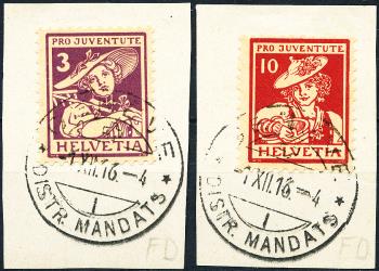 Briefmarken: J4+J6 - 1916 Trachtenbilder