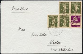 Briefmarken: Z17y -  Tellknabe und Tellbrustbild, glattes Papier