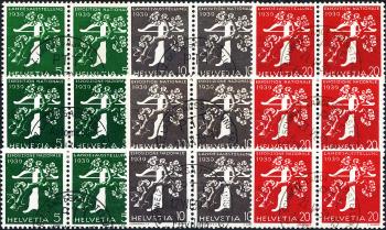 Thumb-1: Z25d-Z27f - 1939, Landesausstellungs-Sondermarken aus Automatenrollen