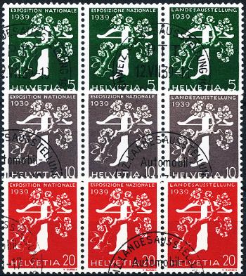 Thumb-2: Z25a-Z27c - 1939, State exhibition special stamps from automatic rolls