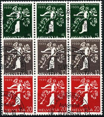 Thumb-3: Z25a-Z27c - 1939, State exhibition special stamps from automatic rolls