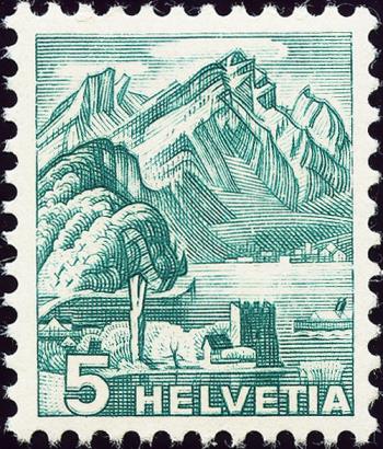Briefmarken: 202z.2.01 - 1936 Neue Landschaftsbilder, geriffeltes Papier