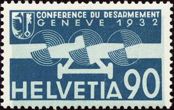 Timbres: F18.1.09 - 1932 Emission commémorative de la conférence du désarmement à Genève