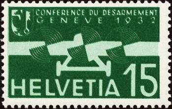 Timbres: F16.1.09 - 1932 Emission commémorative de la conférence du désarmement à Genève