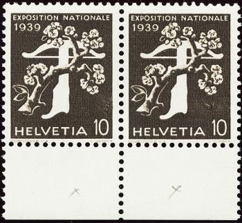 Briefmarken: 233z.3.01+3.02 - 1939 Schweizerische Landesausstellung