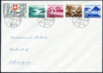 Francobolli: B56-B60 - 1952 Glarona e Zugo 600 anni nella Confederazione