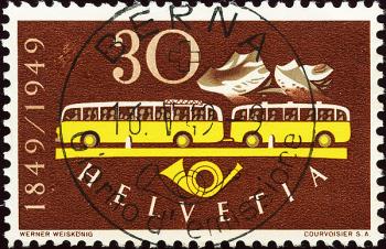 Briefmarken: 293.3.01 - 1949 100 Jahre Eidgenössische Post, ET italienisch