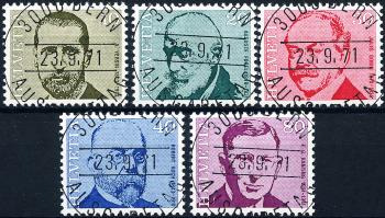 Briefmarken: 498-502 - 1971 Porträtmarken II 