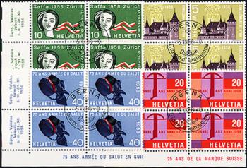 Briefmarken: 334-337 - 1958 Werbe- und Gedenkmarken