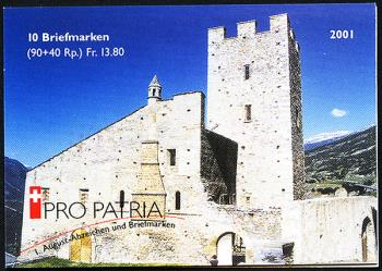 Briefmarken: BMH13 - 2001 Pro Patria, Bischofsschloss Leuk
