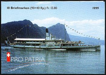 Briefmarken: BMH11 - 1999 Pro Patria, Dampfschiff