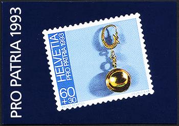 Briefmarken: BMH5 - 1993 Pro Patria, Appenzeller Sennenohrring