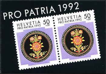 Briefmarken: BMH4 - 1992 Pro Patria, Keramikplatte