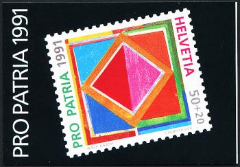 Briefmarken: BMH3 - 1991 Pro Patria, Quadrat