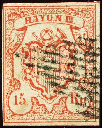 Francobolli: 18-T1 - 1852 Rayon III con numero di piccolo valore