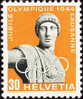 Briefmarken: 261P - 1944 50 Jahre intern. Olympisches Komitee, Probedruck