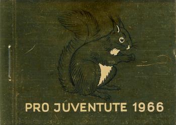 Briefmarken: JMH15 - 1966 Pro Juventute, Eichhörnchen, gold