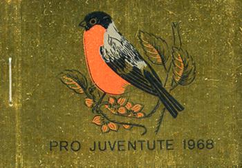 Briefmarken: JMH17 - 1968 Pro Juventute, Gimpel, gold