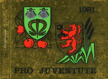 Briefmarken: JMH30 - 1981 Pro Juventute, Wappen, gold