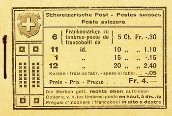 Briefmarken: SBK17/ZNr.19 - 1921 Farbe gelb, Tell und Tellknabe