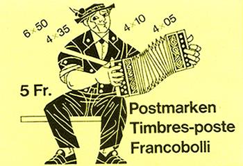 Briefmarken: SBK78a/ZNr.57 - 1984 Farbe gelb, Sternsinger, Sechseläuten, Gansabhauet und Achetringele
