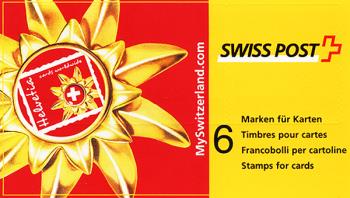 Briefmarken: SBK109/ZNr.76 - 2002 Farbe Hintergrund rot, Gruss aus der Schweiz